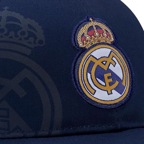 Icon Sports Officially Licensed Real Madrid Adjustable Dad Cap – White & Black Cotton Hat with Buckle for Men & Women in Saudi Arabia