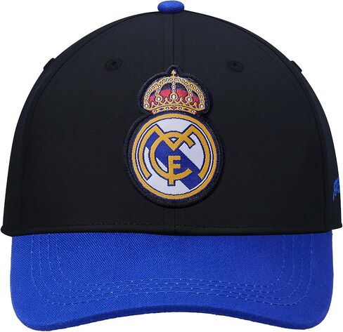 Icon Sports Officially Licensed Real Madrid Adjustable Dad Cap – White & Black Cotton Hat with Buckle for Men & Women in Saudi Arabia