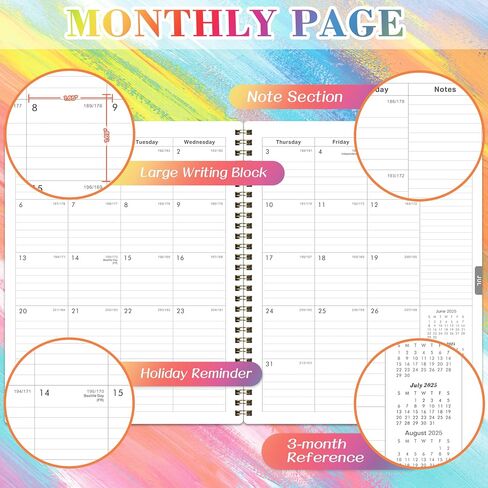 Student Planner 2025-2026 - School Planner, Jul. 2025 - Jun. 2026, 8.5" x 11", 2025-2026 School/Academic Planner with 3-Hole Punched & Stickers in Saudi Arabia