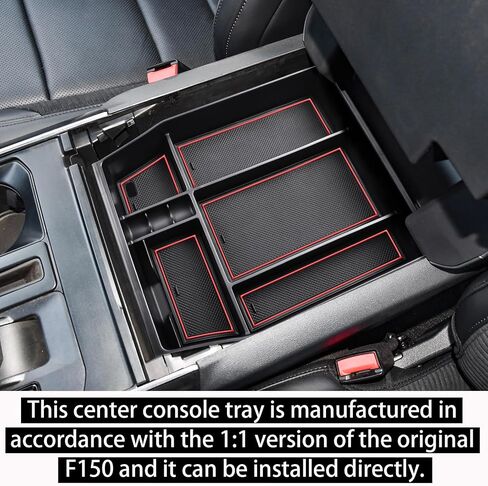 Center Console Organizer Tray Compatible 2021 2022 2023 2024 Ford F150 Accessories, Console Organizer Armrest Tray Insert Container Secondary Storage Box (Full Console w/Bucket Seats ONLY) in Saudi Arabia