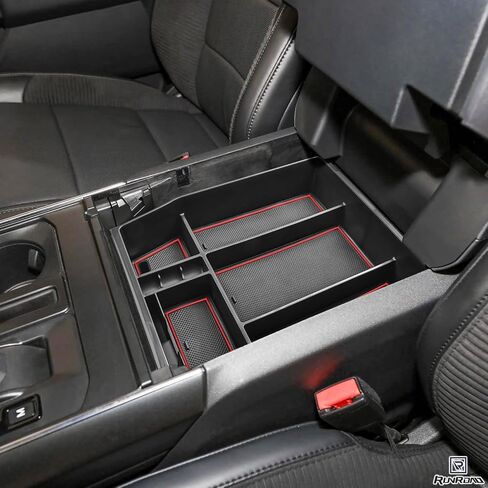 Center Console Organizer Tray Compatible 2021 2022 2023 2024 Ford F150 Accessories, Console Organizer Armrest Tray Insert Container Secondary Storage Box (Full Console w/Bucket Seats ONLY) in Saudi Arabia
