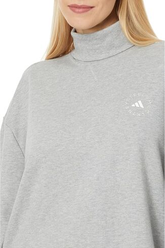 سويت شيرت نسائي من adidas من Stella McCartney برقبة عالية IW6336، رمادي، متوسط in Saudi Arabia