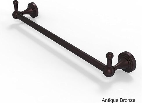 Allied Brass SG-41-36-PEG Sag Harbor Collection 36 Inch Integrated Hooks Towel Bar, 36", Antique Brass in Saudi Arabia