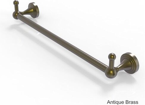 Allied Brass SG-41-36-PEG Sag Harbor Collection 36 Inch Integrated Hooks Towel Bar, 36", Antique Brass in Saudi Arabia