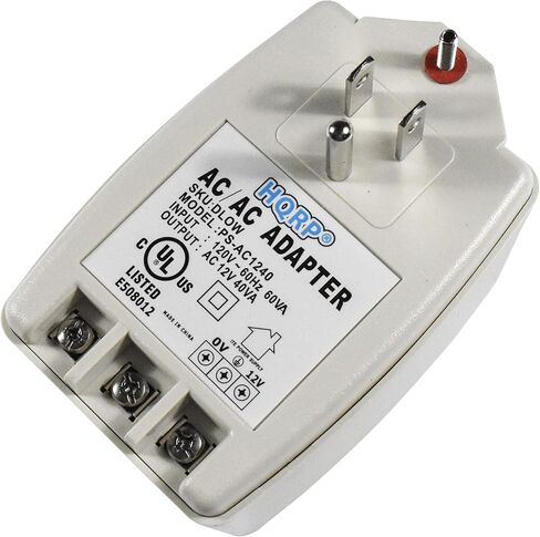 HQRP 120V to 12V AC 40VA Transformer Compatible with Fountain Pump, Lighting Power Supplies, Audio Equipment 120v-to-12v, ETL Listed in Kuwait
