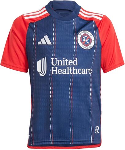 قميص جيرسي لفريق المنزل من adidas New England Revolution مقاس شبابي (كحلي/أحمر، شبابي X-Small-6/7) in Saudi Arabia