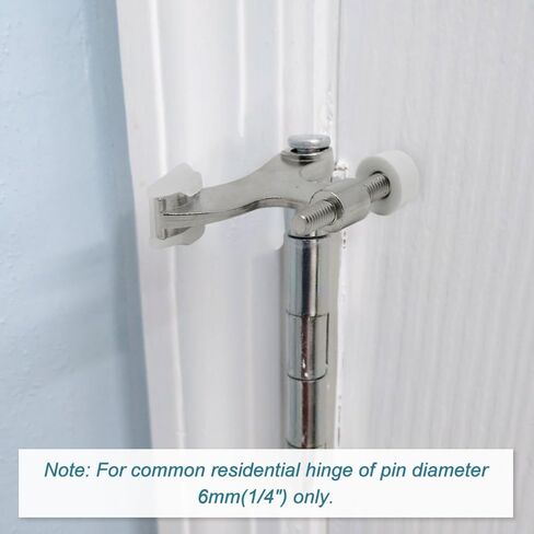 48 Pack Hinge Pin Brushed Nickel Door Stopper, Adjustable Heavy Duty Hinge Pin Door Stop with Rubber Bumper Tips in Kuwait