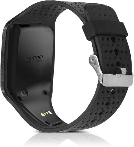 kwmobile Strap Compatible with TomTom Runner 1 / Multi-Sport Strap - Replacement Silicone Watch Band - Black in Saudi Arabia