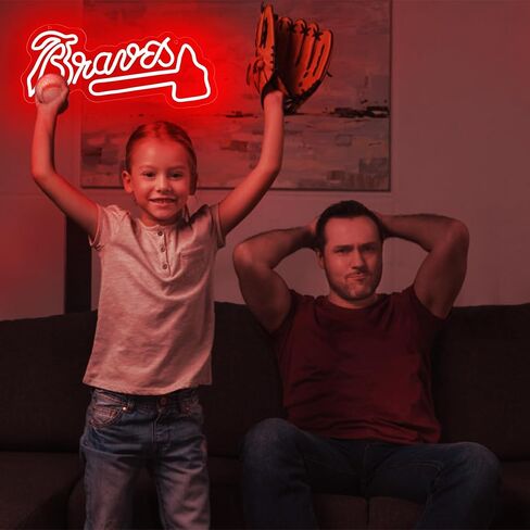 Baseball Neon Sign for Wall Decor Sport Team Neon Light Baseball Fans Neon Sign for Man Cave Dormitory Bar Club Birthday Gifts for Baseball Fans College Student USB Powered(ZKXD318) in Saudi Arabia