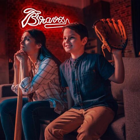Baseball Neon Sign for Wall Decor Sport Team Neon Light Baseball Fans Neon Sign for Man Cave Dormitory Bar Club Birthday Gifts for Baseball Fans College Student USB Powered(ZKXD318) in Saudi Arabia
