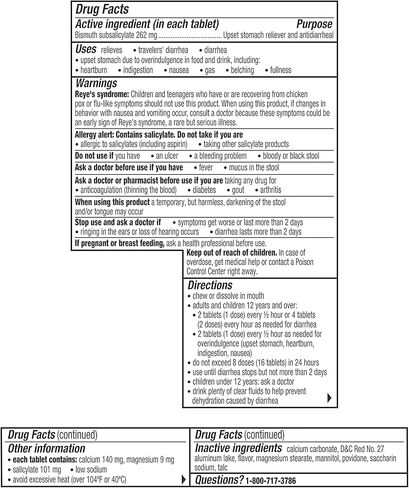 قرص بيبتو بيسمول الأصلي 12 قيراط in Kuwait