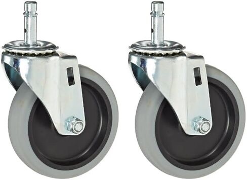 Carlisle FoodService Products CFS SBCC24000 Fold n' Go Cart عجلة دوارة معدنية بديلة، قطر العجلة 4 بوصات in Saudi Arabia