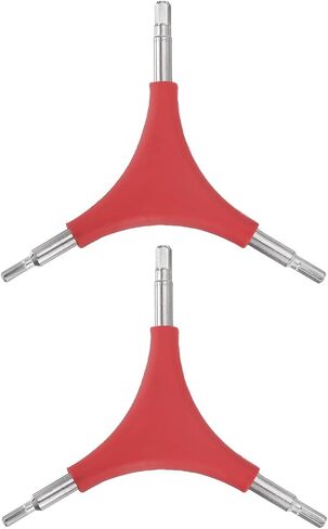 HARFINGTON 2pcs Y-Shaped 3 Way Bike Hex Wrench 4/5/6mm Y-Type Internal Hexagon Wrench Kit All-In-One Multi Portable Biking Torque Spanner for Bicycle Cycling Repair Hardware Tools, Red in Kuwait