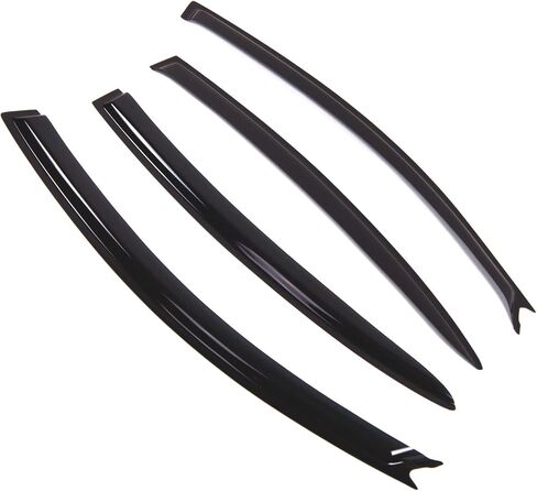 TuningPros BGWV-677 Window Visor Deflector Rain Guard Dark Black 4-pc Set in Saudi Arabia