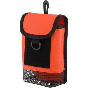Fiozinx Scuba Diving Gear Bag, Safety SMB Mesh Gear Bag Finger Reel Storage Pocket Carry Case Pouch for Snorkeling Gear & Equipment