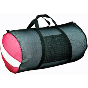 Deep See Heavy-Duty Mesh Diver Bag (Black/Red/White)