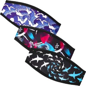 3 Pieces Mask Strap Cover Dive Strap Cover Mask Strap Scuba Comfortable and Non Slip Diving Wrapping Strap for Dive and Snorkel Masks Water Sports