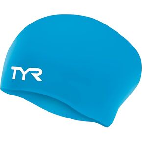TYR Adult Long Hair Wrinkle-Free Silicone Swim Cap