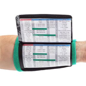 WristCoaches Football Play Wristbands - Youth Quarterback Gear - Wristband Playbook - Softball Wristbands for Signs