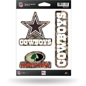 Rico Industries NFL Football Triple Spirit Stickers Triple Sticker Sheet