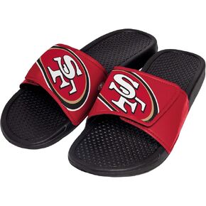 FOCO Men's NFL Team Logo Shower Sport Slide Flip Flop Sandals