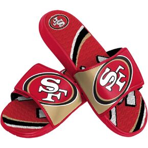 FOCO Boy's NFL Kids Team Logo Sport Shower Gel Slide Flip Flop Sandals