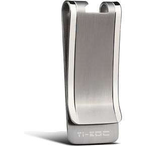 Titanium Slim Cash Money Clip for Men Wallet Credit Card Holder and Bottle Opener for Him