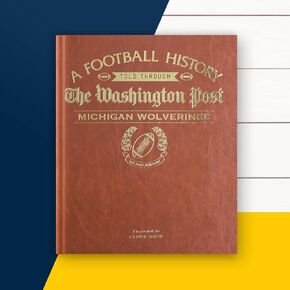 Signature gifts Personalized College Football Newspaper History Book, A3 Large Deluxe Hardcover - College Football Fan, Alumni, Students Keepsake Gift