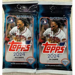 2024 Topps Series 1 Baseball Monster Packs from The Monster Box - 2 Monster Packs, Blue