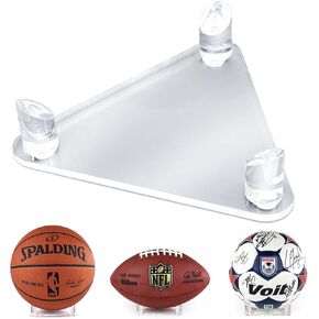 BCW Acrylic Basketball Stand Football Stand Soccer Ball Stand - Sleek Anti-Slip Design | Football, Soccer, Basketball Display
