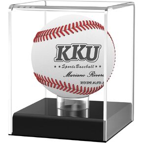 KKU Baseball Display Case, Baseball Holder for Ball Display Cube Box, UV Protected Acrylic Baseball Storage Official Size Box , Memorabilia Display Case for Baseball