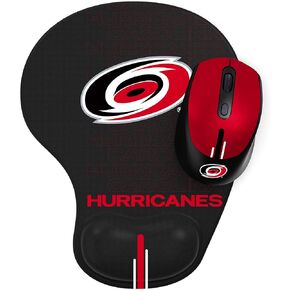 SOAR NHL Wireless Mouse and Mouse Pad, Carolina Hurricanes