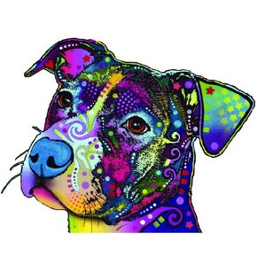 Enjoy It Dean Russo Pit Bull Car Stickers 2 Pack, Outdoor Rated Vinyl Sticker Decals for Windows, Bumpers, Laptops or Crafts