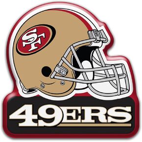 Aminco NFL San Francisco 49Ers 3" Heavy Duty Helmet Magnet