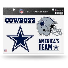 Rico Industries NFL Dallas Cowboys Alternate Team Magnet Set 8.5" x 11" - Home Décor - Regrigerator, Office, Kitchen