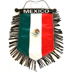 Mexico flag Mexican banner flag for car stick to glass quick and easy hang on home wall door window