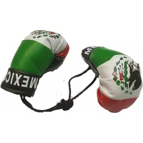 G Ganen Mexico Boxing Glove Banner Flag Window Mirror Mexican Pride