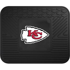 FANMATS 8899 Kansas City Chiefs 2-Piece Heavy Duty Vinyl Car Mat Set, Front Row Floor Mats, All Weather Protection, Universal Fit, Deep Resevoir Design