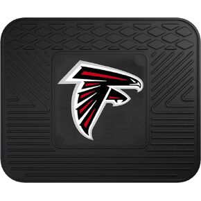 FANMATS 8885 Atlanta Falcons 2-Piece Heavy Duty Vinyl Car Mat Set, Front Row Floor Mats, All Weather Protection, Universal Fit, Deep Resevoir Design, 18"x27"