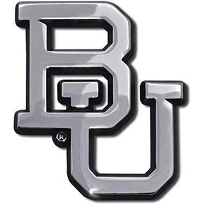 شعار السيارات المعدني Baylor Bears BU (كروم (زخرفة سوداء)) in Saudi Arabia