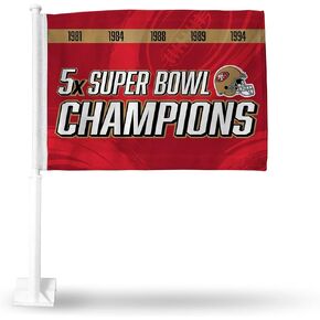 Rico Industries NFL Car Flag Double Sided Car Accessory