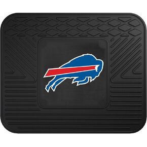 FANMATS 8887 Buffalo Bills 2-Piece Heavy Duty Vinyl Car Mat Set, Front Row Floor Mats, All Weather Protection, Universal Fit, Deep Resevoir Design