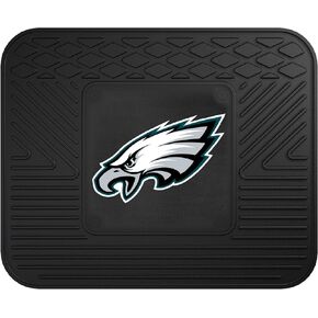 FANMATS 8771 Philadelphia Eagles 2-Piece Heavy Duty Vinyl Car Mat Set, Front Row Floor Mats, All Weather Protection, Universal Fit, Deep Resevoir Design