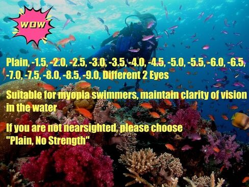 Nearsighted Swim Goggles Snorkeling Mask, Shortsighted Diving Mask Swimming Goggles Snorkeling Gear in Saudi Arabia