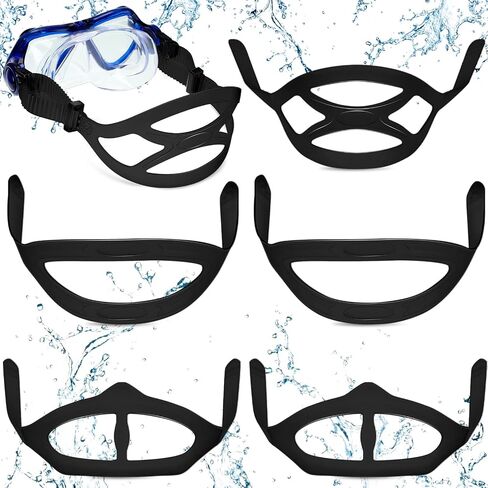 Yexiya 6 Pcs Silicone Dive Mask Strap 3 Styles Snorkeling Silicone Strap Swim Snorkel Mask Strap Head Band for Diving in Saudi Arabia