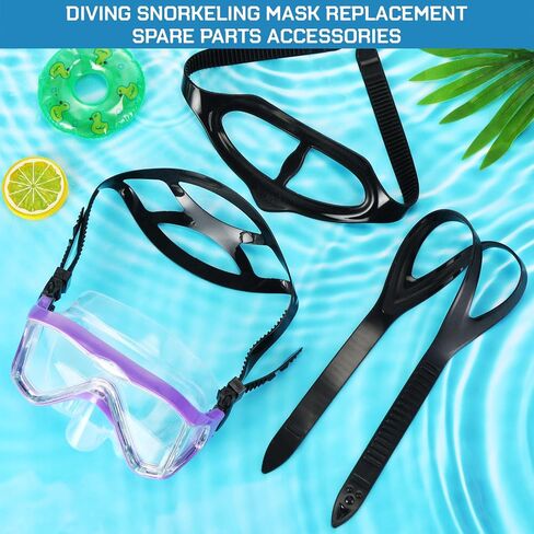 Yexiya 6 Pcs Silicone Dive Mask Strap 3 Styles Snorkeling Silicone Strap Swim Snorkel Mask Strap Head Band for Diving in Saudi Arabia