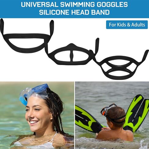 Yexiya 6 Pcs Silicone Dive Mask Strap 3 Styles Snorkeling Silicone Strap Swim Snorkel Mask Strap Head Band for Diving in Saudi Arabia
