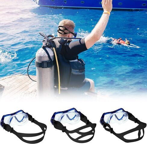 Yexiya 6 Pcs Silicone Dive Mask Strap 3 Styles Snorkeling Silicone Strap Swim Snorkel Mask Strap Head Band for Diving in Saudi Arabia
