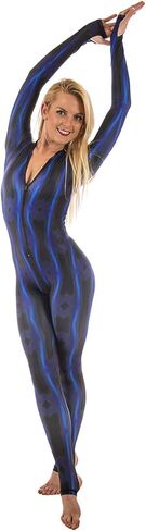 Slip Ins DiveSkins Zippered Full Body Diving Skin with Rash Guard, UV Protection for Surfing, Swimming, Diving, Snorkeling, Water Sports in Kuwait