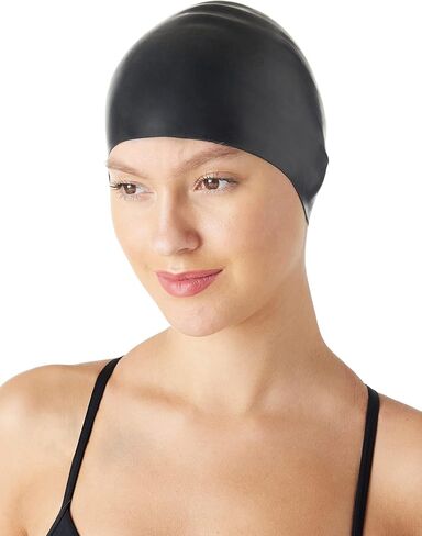Amazon Basics Silicone Unisex Swim Caps in Saudi Arabia